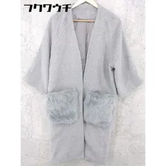 ■ ◎ titivate ティティベイト フェイクファー付き 長袖 コート サイズS グレー系 レディース  【中古】 【1002802561627】のサムネイル