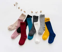 超お得」 10足セット 単色 ガールズ お姫様 発表会 キッズソックス 通園通学 秋冬 靴下