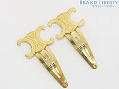 【新品未使用品 レシート付き】CELINE スナップ ヘアクリップ 2つセット CELINE】トリオンフ スナップヘアクリップ 2点セット (CELINE