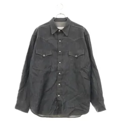 Maison Margiela (メゾンマルジェラ) 24SS ステッチ コットン ポケット 長袖デニムシャツ ネイビー S50DT0015のサムネイル