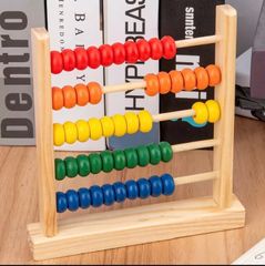 木製　50玉そろばん　カラフルそろばん　算盤　モンテッソーリ　知育玩具