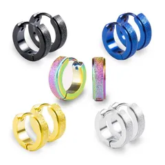 ピアス 10個セット 5ペア ピアス マット 人気 おしゃれ かわいい 小さい 青 黒 白 虹色 金 ゴールド