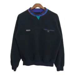 90年代 Columbia コロンビア プルオーバー フリースジャケット アウトドア ブラック (メンズ M) 中古 古着 R0256