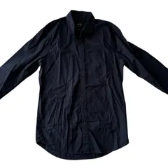 ARMANI EXCHANGE アルマーニ アパレル メンズ Sサイズ シャツ ネイビー コットン