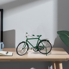 自転車モデル オーナメント ビンテージ ミニチュア 自転車 モデル デコレーション オフィス用 グリーン