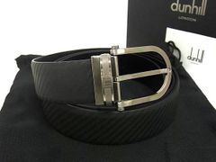新品】dunhill オートマティック レザーベルト 穴なし 黒 高級モデル