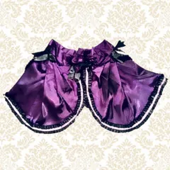 【新品★ロサンゼルスインポート】フリル付き＊サテンエプロンスカート ゴスロリ ゴシック コスチューム 衣装 パーティ イベント