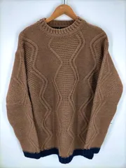 ホワイトマウンテニアリング WHITE MOUNTAINEERING 22AW 2tone crew neck knit メンズ JPN：0 のサムネイル