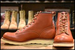 【8.5D 美品 11年】レッドウィング 2907 ラインマン 赤茶 オロラセット レースアップ 編み上げ LTT ブーツ redwing HOPESMORE【FF513】