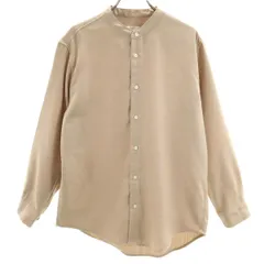 JOURNAL STANDARD ジャーナルスタンダード 長袖 バンドカラーシャツ S ベージュ メンズ 古着