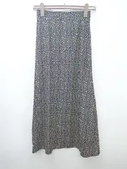 ◇ FREAK'S STORE ウエストゴム 大人女子 ロング フレア スカート サイズF ネイビー ベージュ レディース P  【1308240017383】のサムネイル