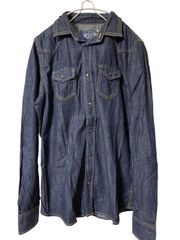 Z1343【美品】DIESEL Industry ディーゼル インダストリー デニムシャツ サイズS