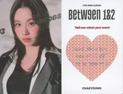 【中古】コレクションカード(女性) TWICE/チェヨン/CD「11TH MINI ALBUM BETWEEN 1＆2」封入特典メッセージフォトカード