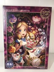 500ピース ジグソーパズル ディズニー きらめく夢の中で アリス   光るパズル   35x49cm  ジグソーパズル  未使用  q3