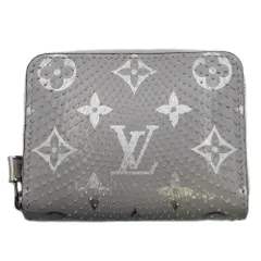 IY/8.31/20)Louis Vuitton 二つ折り財布 ヘビ革