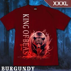 GENJU XXXLサイズ 熊 ベア アニマル メンズ クール かっこいい Tシャツ 半袖 King of Beast