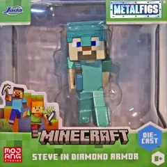 【中古】トレーディングフィギュア ダイヤモンド装備のスティーブ 「Minecraft メタルフィグ W3 個別ブリスターパッケージ仕様」