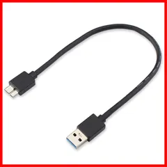 【人気商品】USB3.0ケーブル(30cm) LpoieJun.HH USB A オス to microB オス データケーブル 高速データ転送対応 Galaxy S5/Galaxy Note 3/HDD/SSD外付けドライブ対応 マイクロB変換ケーブル 金属