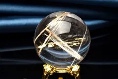 【極上品】コレクション級　ゴールドルチルスフィア 丸玉　約4.93cm鑑定書付 極上品】コレクション級 ゴールドルチルスフィア 丸玉 約5cm 鑑定書