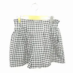 アルシーヴ archives パンツ キュロット ショート チェック ウエストゴム ブラック アイボリー 黒 /TT37のサムネイル
