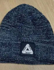 PALACE maharishi ニット帽・ビーニー ネイビー　ステッカー付き org.jpg