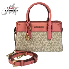 Michael Kors マイケルコース MKシグネチャー サッチェル スモール ピンク ハンドバッグ ショルダーバッグ 2way レディース 410853【中古】