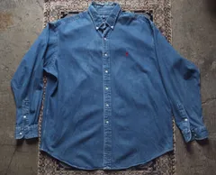 90s　polo ralphlauren  BLAKE denime shirt XL