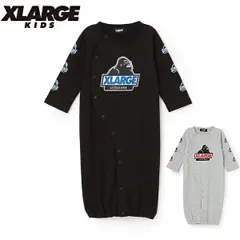 新品 2025年秋冬 XLARGE KIDS(エクストララージキッズ) 袖OGプリント 50cm～70cm ロンパース カバーオール X-LARGE KIDS キッズ 子供服 男児 新生児