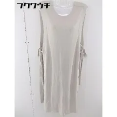 ◇ LOWRYS FARM ローリーズファーム サイドリボン ロング丈 ベスト カットソー サイズ F ベージュ レディース  【中古】 【1106220000321】