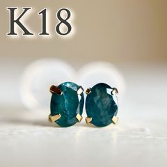K18 天然石モンタナグリーンサファイア オーバル　ペンダントトップ希少 K18 天然石モンタナグリーンサファイア オーバル ペンダント