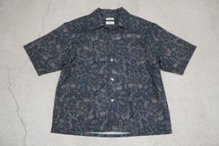 美品 B&Y BEAUTY&YOUTH UNITED ARROWS アローズ × LONGCHAMP ロンシャン 半袖 ペイズリー シャツ サイズM 総柄 1020O★2