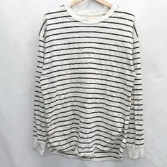 ◇ SENSE OF PLACE ボーダー柄 長袖 ロンT サイズOne ベージュ ブラック レディース E  【1406180071301】