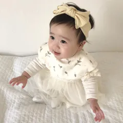 ギフトセット Lien de famille ミモザ 2点セット スタイ ヘアバンド （ ギフト セット 贈り物 お祝い おしゃれ 女の子 出産祝い 日本製 ベビーギフトセット 赤ちゃん ベビー よだれかけ ヘッドバンド プレゼント ）