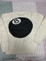 ○STUSSY ニット モヘア エイトボール セーター シャギーニット