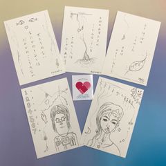 【福祉施設制作】石田作　イラスト原画　「色の無い記憶」　NO.3844　P（壱）