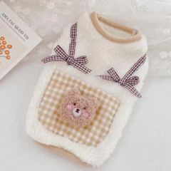 【SALE】くまさんポケット🎀トップス XSサイズ   犬服