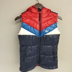 M10004 【 40周年記念モデル】adidas アディダス オリジナル ダウンベスト トルコロールカラー Sサイズ レディース アウター フルジップ 秋冬