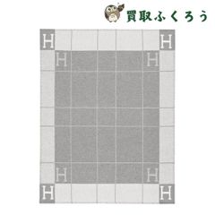 【未使用】エルメス　Hermes　プレード　アヴァロンⅢ ブランケット　カシミヤ　グレー