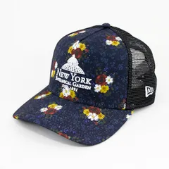 【ニューエラ正規品】ニューエラ NEW ERAⓇ 9FORTY A-Frame トラッカー New York Botanical Garden ロゴ ネイビー(商品番号：13534536)