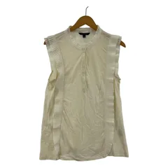 BANANA REPUBLIC  バナナリパブリック フレンチスリーブ フリルカットソー sizeS/アイボリー