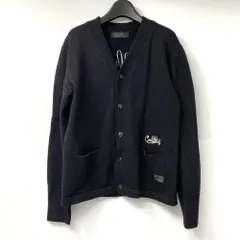 【中古】Coal Black チームカーディガン サイズM ブラック 毛玉有 コールブラック[17]