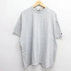 XL/古着 チャンピオン champion 半袖 ビンテージ Tシャツ メンズ 00s 無地 大きいサイズ クルーネック グレー 霜降り 25apr14 中古