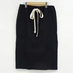 【三重店】LEMAIRE｜ルメール  CRINKLED DRAWSTRING SKIRT スカート ブラック 1577-343-1966 サイズ:34（UNITED ARROWS/ユナイテッドアローズ）【110-A246】のサムネイル