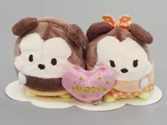 【中古】ぬいぐるみ ミッキーマウス＆ミニーマウス ぬいぐるみ(ミニ) 「Disney ufufy (ウフフィ)」 名古屋ゲートタワーモール店限定