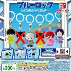 ブルーロック めじるしアクセサリー [4種セット] ガチャガチャ カプセルトイ