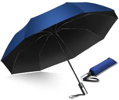 【特価商品】UVカット 高強度グラスファイバー 遮光 丈夫 遮熱 耐風撥水 梅雨対策 完全遮光 傘 晴雨兼用 メンズ メンズ 男女兼用 日傘 8本骨 大きい おりたたみ傘 折り畳み傘 収納ポーチ付き ワンタッチ自動開閉 親骨58cm/直径103cm/軽量380