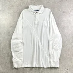 Polo by Ralph Lauren ポロバイラルフローレン 長袖ラガーシャツ 鹿の子 ビッグポニー 刺繍 メンズ2XL 