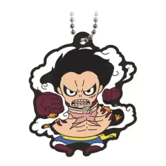 【中古】キーホルダー モンキー・D・ルフィ ギア4(バウンドマン) 「ワンピース カプセルラバーマスコット ルフィギアコレクション」