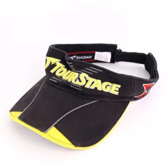 ツアーステージ サンバイザー X-DRIVE ストレッチ キャップ ゴルフエア ブランド 帽子 レディース ブラック TOURSTAGE 【中古】