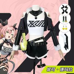 新品未使用 絶区零 Zenless Zone Zero ニコ・デマラ コスプレ衣装 狡兎屋創始人 ゲームキャラクター風 完成度高い可愛い衣装 上着付き トップス付き ショートパンツ付き 小物付き フルセット ハロウィン 撮影会 イベント用